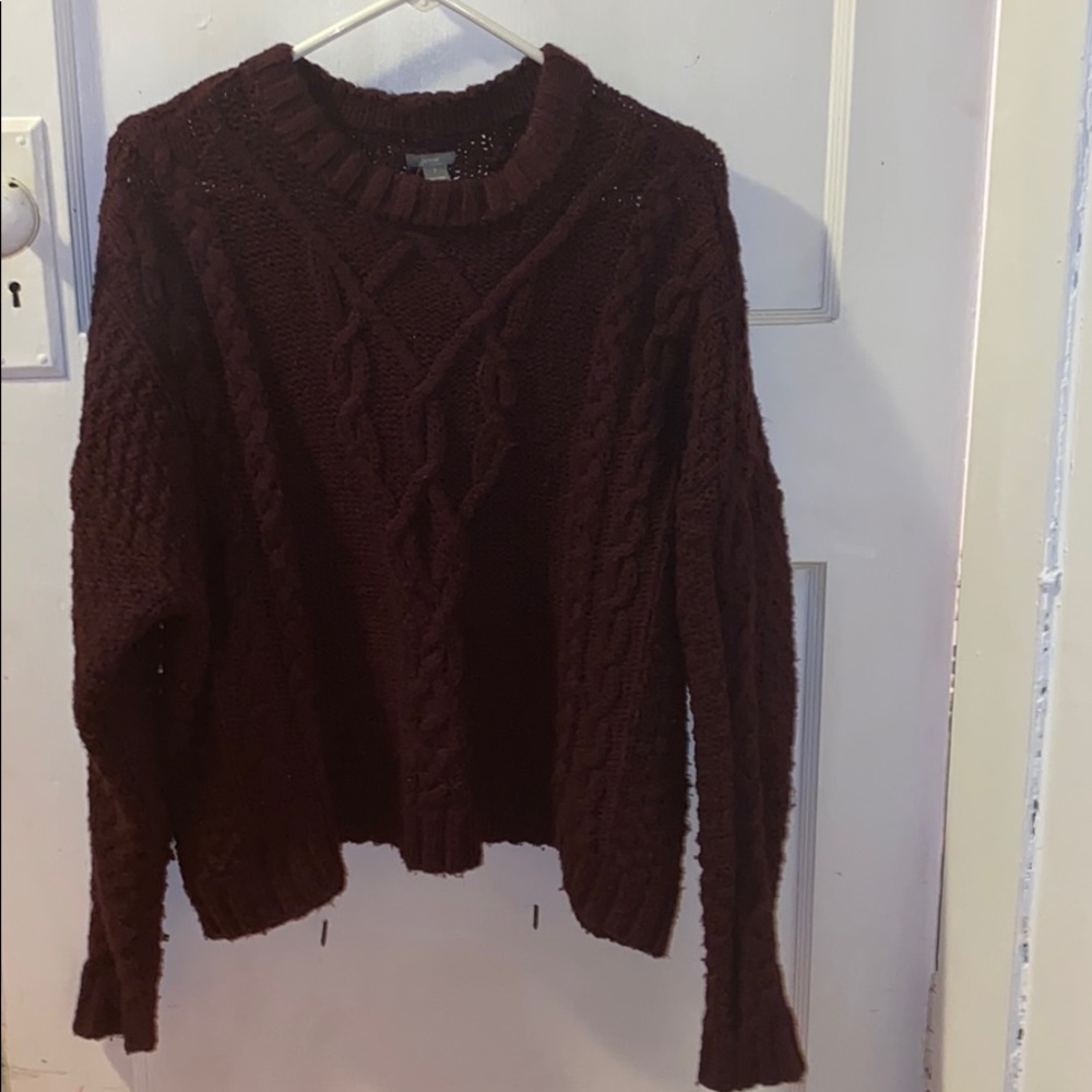 maroon aerie sweater